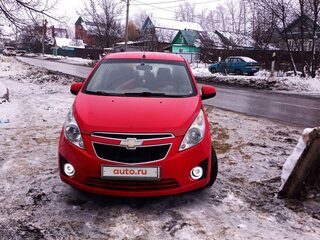 2011 Chevrolet Spark III, красный, 550000 рублей, вид 1