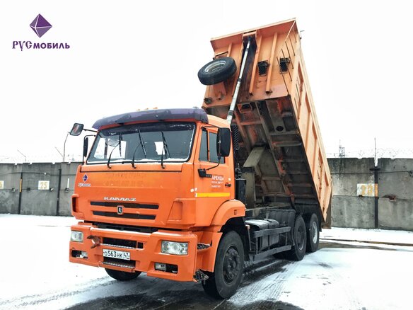 2013 КамАЗ 6520, оранжевый - вид 1