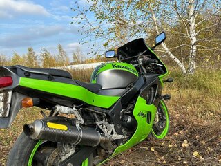 1997 Kawasaki ZX-6 Ninja, зелёный, 320000 рублей, вид 5