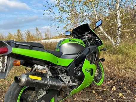 1997 Kawasaki ZX-6 Ninja, зелёный, 320000 рублей, вид 5