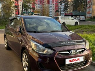 2014 Hyundai Solaris I, фиолетовый, 795000 рублей, вид 1