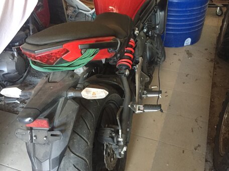 2013 Kawasaki ER-6N, красный, 750000 рублей, вид 2