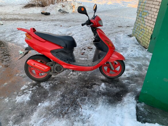 2008 Yamaha Axis, красный, 65000 рублей - вид 1
