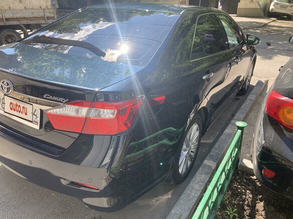 2014 Toyota Camry VII (XV50), чёрный - вид 10