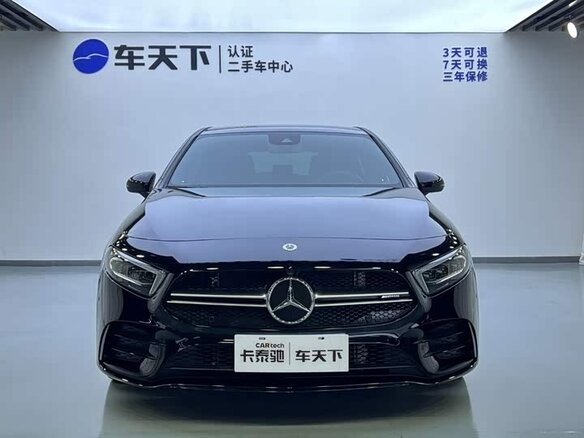 2023 Mercedes-Benz A-Класс AMG 35 AMG II (W177) Рестайлинг, чёрный - вид 1