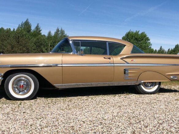 1958 Chevrolet Impala II, коричневый - вид 32