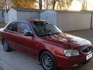 2005 Hyundai Accent ТагАЗ II, красный, 535000 рублей, вид 4