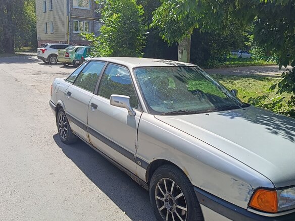 1987 Audi 80 IV (B3), серебристый, 83000 рублей - вид 1