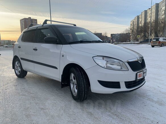 2013 Skoda Fabia II Рестайлинг, белый
