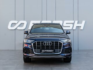 2021 Audi Q7 45 TFSI II (4M) Рестайлинг, синий, 5430000 рублей, вид 3