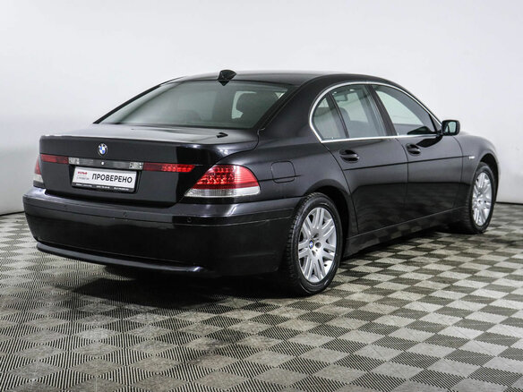 2004 BMW 7 серии 730d IV (E65/E66), чёрный - вид 4
