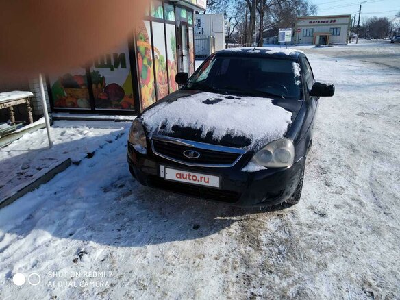 2007 Lada (ВАЗ) Priora I, чёрный, 130000 рублей