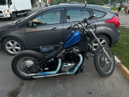 1995 Kawasaki VN400 Vulcan, синий, 300000 рублей, вид 1
