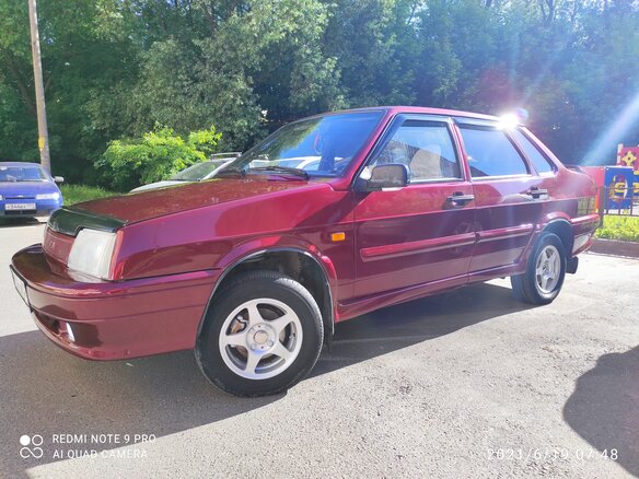 1998 Lada (ВАЗ) 21099, красный