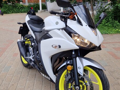 2018 Yamaha YZF-R3, белый, 510000 рублей, вид 2