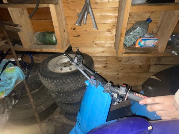 1985 Yamaha Jog, голубой, 17000 рублей - вид 1