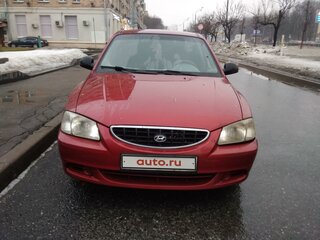 2003 Hyundai Accent ТагАЗ II, красный, 210000 рублей, вид 1