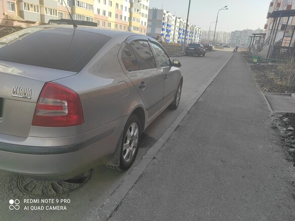 2008 Skoda Octavia II (A5) Рестайлинг, серый - вид 3