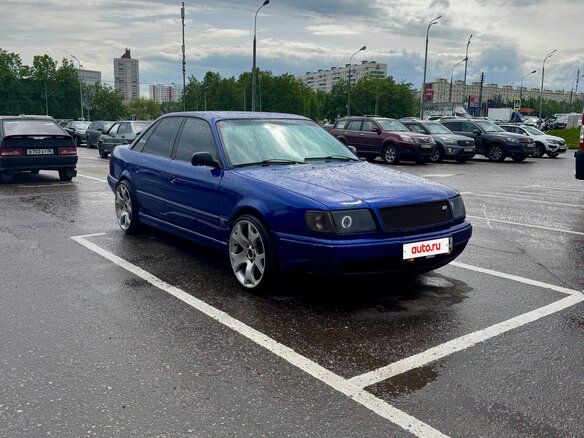 1993 Audi 100 IV (C4), синий, 500000 рублей