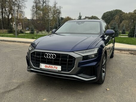 2018 Audi Q8 50 TDI I (4M), синий, 6000000 рублей, вид 4