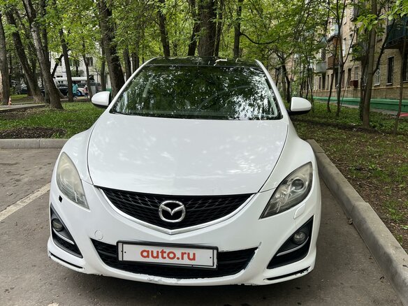 2011 Mazda 6 II (GH) Рестайлинг, белый, 1100000 рублей