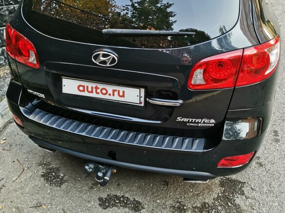 2008 Hyundai Santa Fe II, чёрный, 1650000 рублей - вид 9
