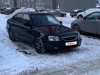 2006 Hyundai Accent ТагАЗ II, чёрный, 475000 рублей, вид 4
