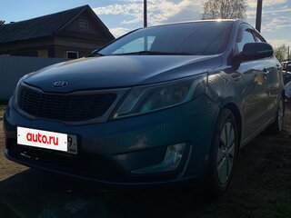 2011 Kia Rio 4-speed III, голубой, 650000 рублей, вид 1