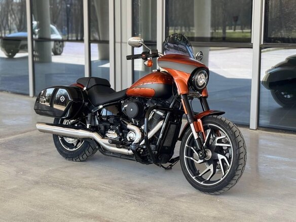 2018 Harley-Davidson Sport Glide, оранжевый - вид 8