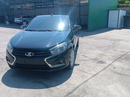 2021 Lada (ВАЗ) Vesta I, чёрный, 1300000 рублей, вид 2