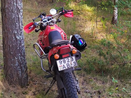 1996 Kawasaki KLR 650, красный, 250000 рублей, вид 4
