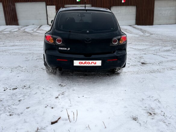 2007 Mazda 3 I (BK) Рестайлинг, чёрный, 460000 рублей - вид 3