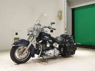 2007 Harley-Davidson Softail Deluxe, синий, 859000 рублей, вид 4