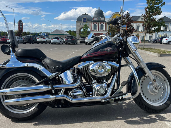 2007 Harley-Davidson Fat Boy, чёрный, 1100000 рублей - вид 4