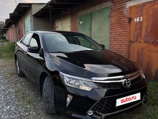 2018 Toyota Camry VII (XV50) Рестайлинг 2, чёрный, 2950000 рублей, вид 2