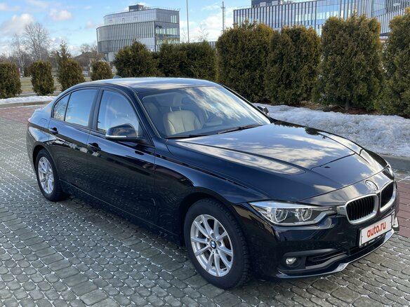 2016 BMW 3 серии 318i VI (F3x) Рестайлинг, чёрный, 1655140 рублей