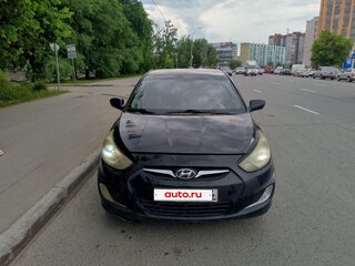 2011 Hyundai Solaris I, чёрный, 590000 рублей, вид 2