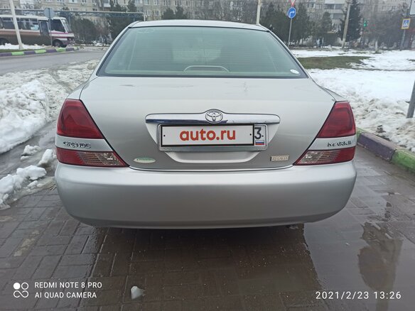 2001 Toyota Mark II IX (X110), серый - вид 2