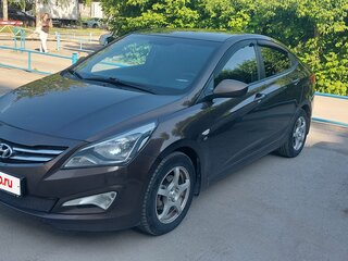 2014 Hyundai Solaris I Рестайлинг, коричневый, 1075000 рублей, вид 1