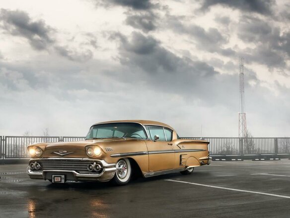 1958 Chevrolet Impala II, коричневый - вид 33
