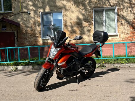 2009 Kawasaki ER-6N, оранжевый, 350000 рублей, вид 2