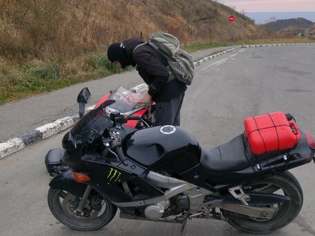 1997 Kawasaki ZZR 400, чёрный, 160000 рублей, вид 4