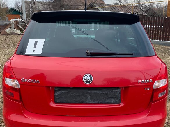 2013 Skoda Fabia II Рестайлинг, красный - вид 3