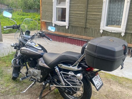 2022 Bajaj Avenger, чёрный, 230000 рублей, вид 3