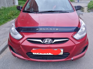 2011 Hyundai Solaris I, красный, 620000 рублей, вид 2