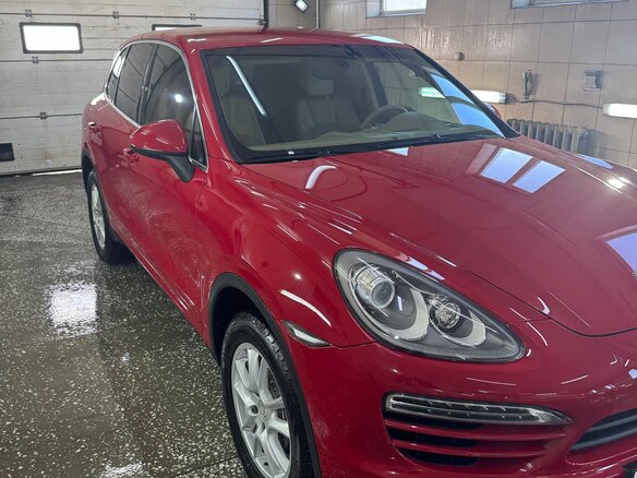 2013 Porsche Cayenne Diesel II (958), красный, 3250000 рублей - вид 3