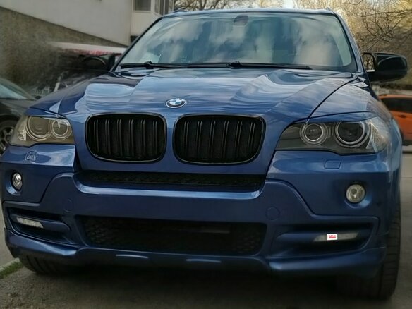 2007 BMW X5 3.0si II (E70), синий, 1700000 рублей - вид 14