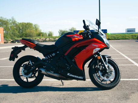 2014 Kawasaki ER-6F (Ninja 650R), пурпурный, 480000 рублей, вид 1