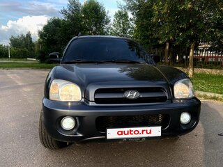 2005 Hyundai Santa Fe I, чёрный, 450000 рублей, вид 3