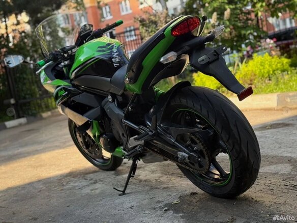 2012 Kawasaki ER-4F (Ninja 400R), зелёный, 400000 рублей - вид 10